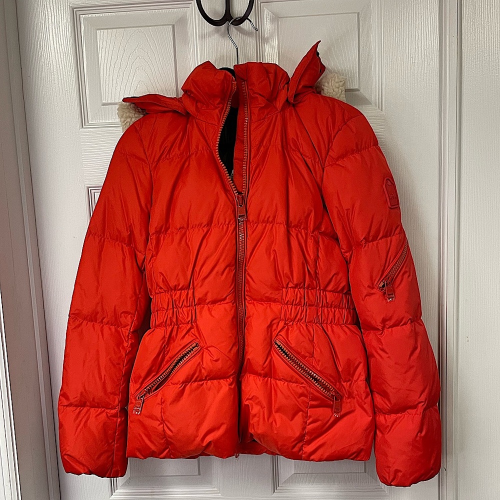 Coach Orange Short Puffer Jacket NTW